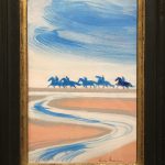 アンドレブラジリエ ANDRÉ BRASILIER 夕方の馬 花瓶 陶器 水差